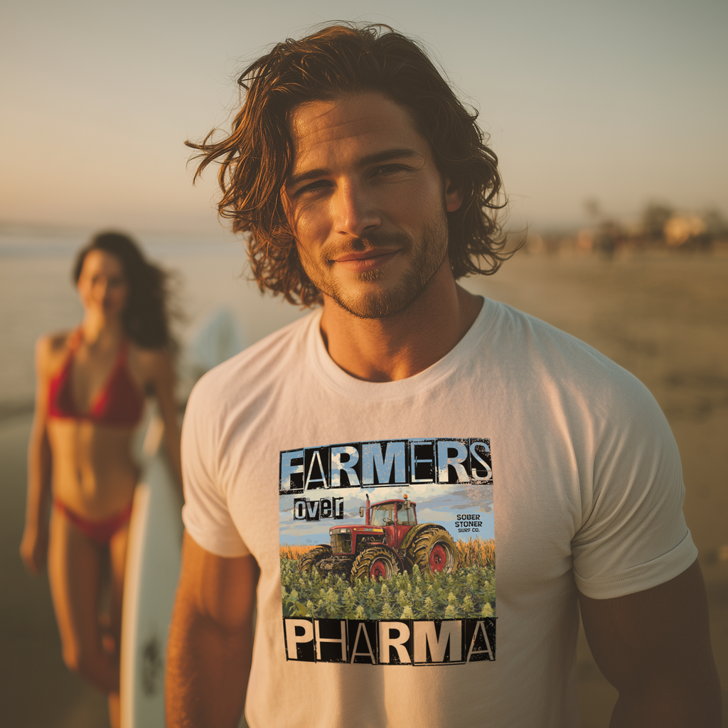 Farmers Over Pharma - Medicinal Grunge